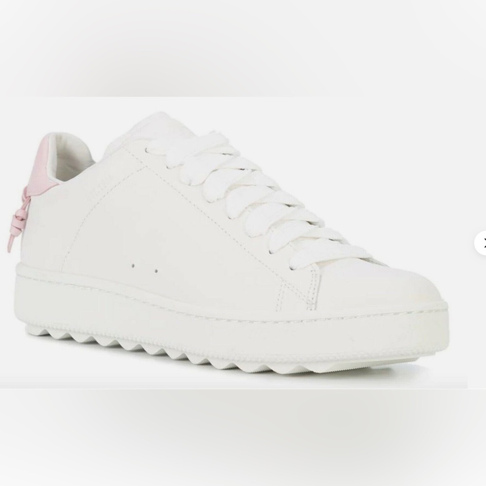 NWOB Coach Leather Low Top Sneaker White Petal